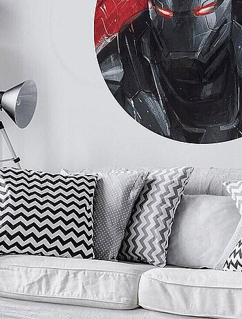 Photo Murale Ronde Marvel Avengers War-Machine peinture - 125 cm