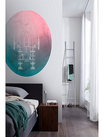 Photo Murale Ronde Star Wars A-Wing - 125 cm
