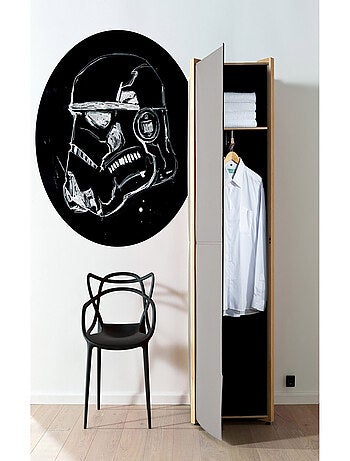 Photo Murale Ronde Star Wars Stormtrooper sur fond noir - 125 cm