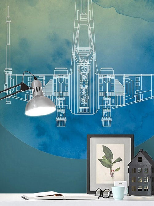 Photo Murale Ronde  Star Wars X-Wing - 125 cm - Kiabi