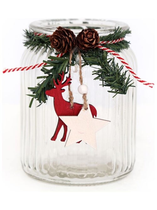 Photophore de Noël 1 bougie en verre FOREST TRADI - Kiabi Photophore de Noël 1 bougie en verre FOREST TRADI - Kiabi