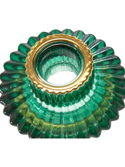 Photophore de noël en verre réversible rouge et vert - Kiabi Photophore de noël en verre réversible rouge et vert - Kiabi