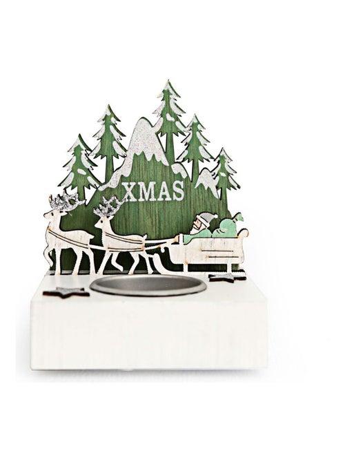 Photophore de Noël Forest Tradi - 1 Bougie - Kiabi