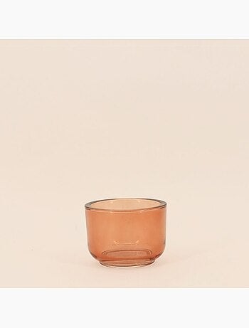 Photophore design fumé en verre d10cm
