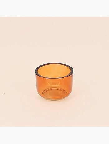 Photophore design fumé en verre d10cm