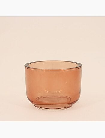 Photophore design fumé en verre d10cm
