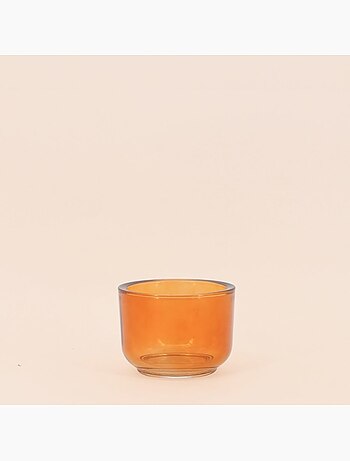 Photophore design fumé en verre d10cm