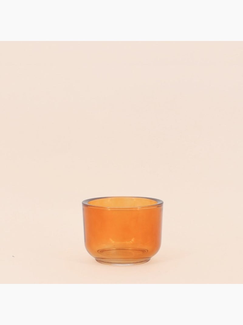Photophore design fumé en verre d10cm Vert - Kiabi