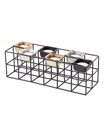 Photophore en métal design Tabia - 6 Bougies