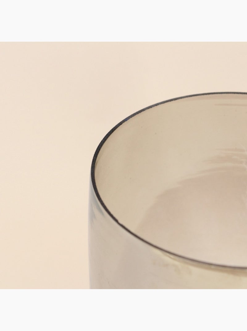 Photophore en verre et bois 19x15cm Beige - Kiabi