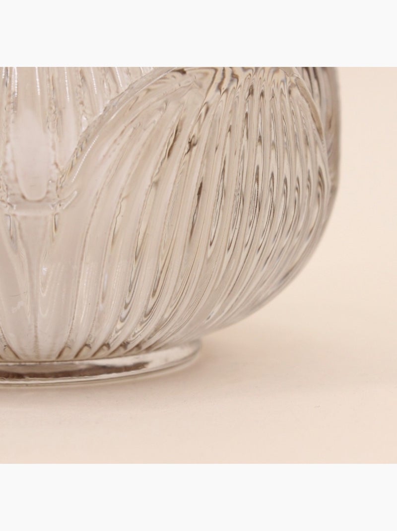 Photophore en verre forme fleur 11cm Rose - Kiabi
