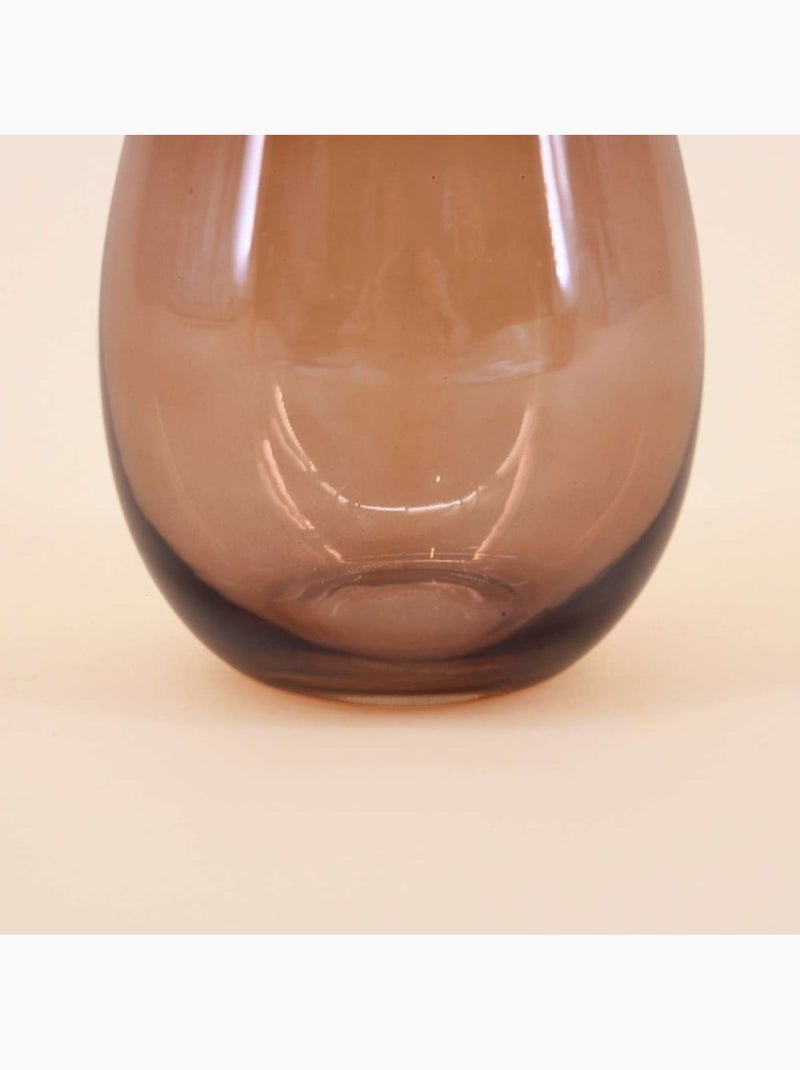 Photophore en verre irisé 11cm Marron - Kiabi