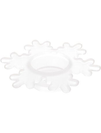 Photophore flocon D.15 cm verre