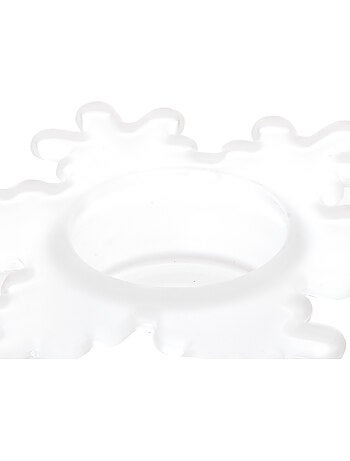 Photophore flocon D.15 cm verre