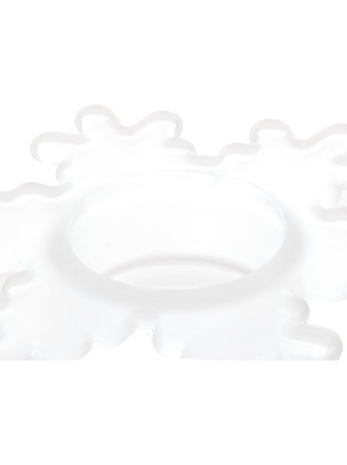 Photophore flocon D.15 cm verre - Kiabi