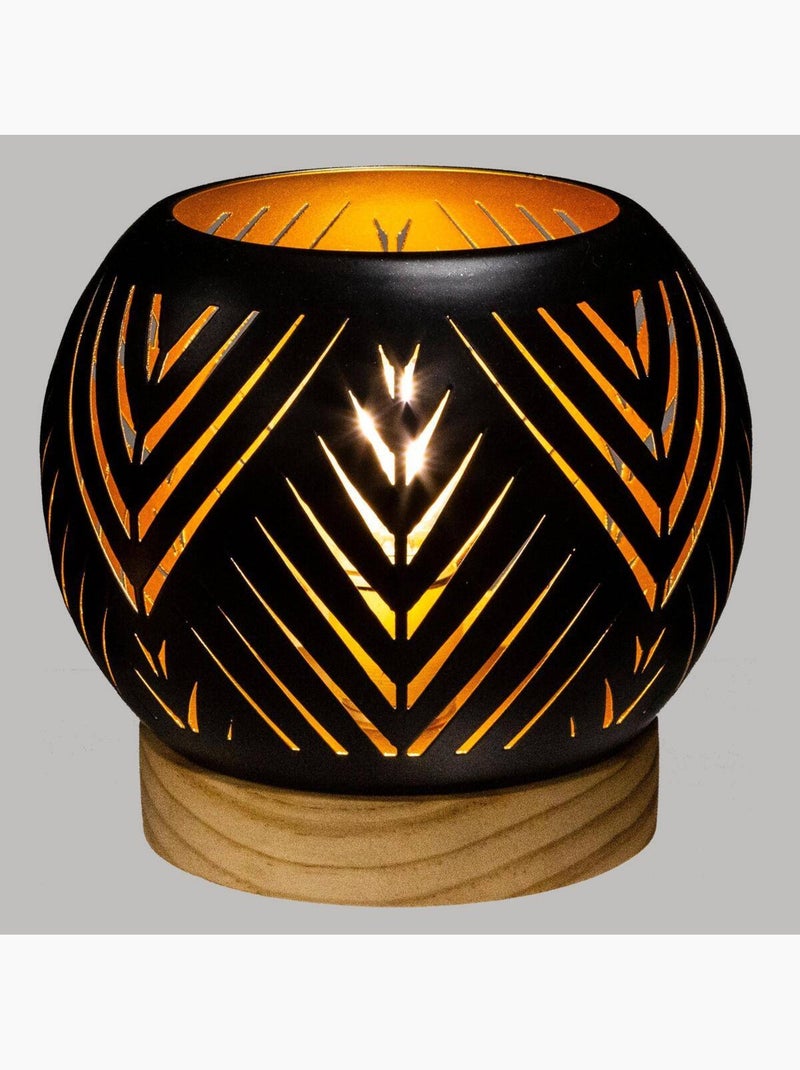 Photophore led en bois et métal raja Multicolore - Kiabi
