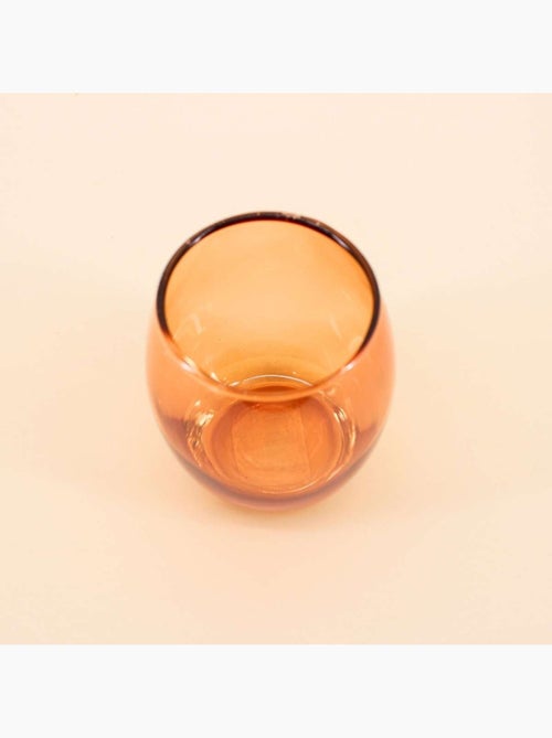 Photophore rond en verre irisé 9cm - Kiabi