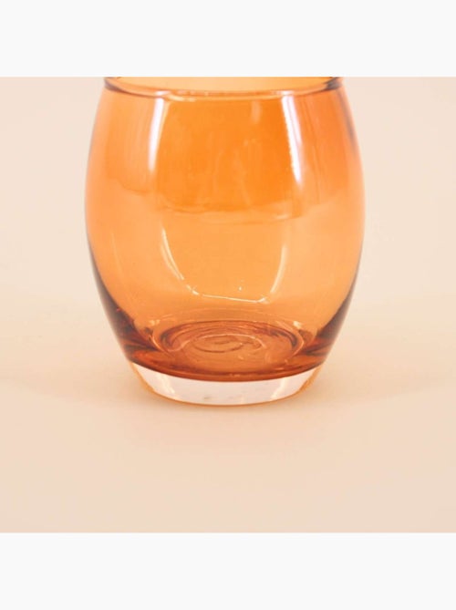 Photophore rond en verre irisé 9cm - Kiabi