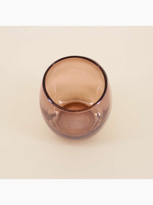Photophore rond en verre irisé 9cm - Kiabi