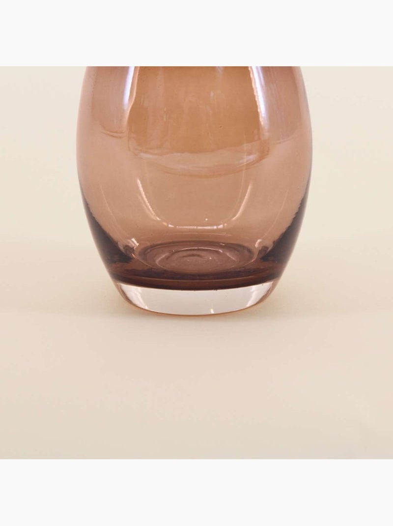 Photophore rond en verre irisé 9cm Marron - Kiabi