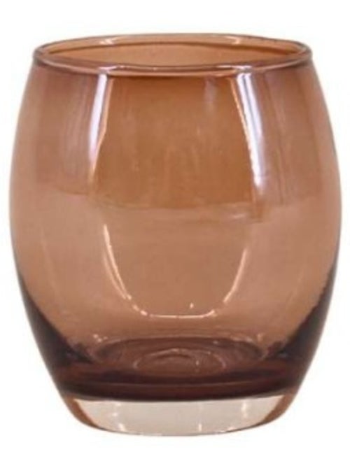 Photophore rond en verre irisé 9cm - Kiabi