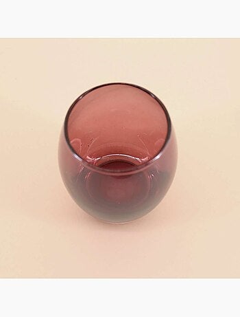 Photophore rond en verre irisé 9cm