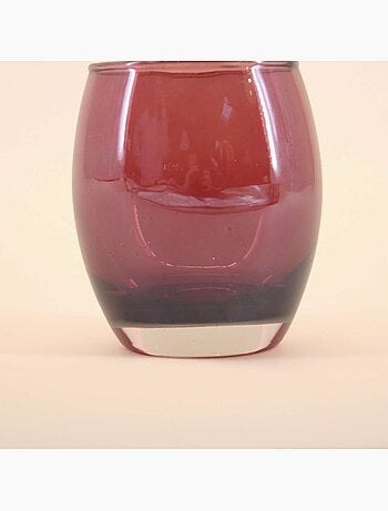 Photophore rond en verre irisé 9cm