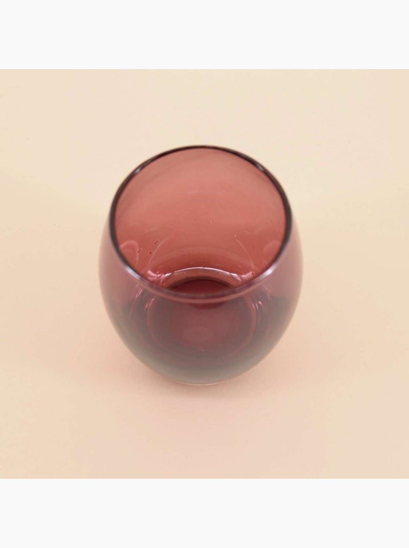 Photophore rond en verre irisé 9cm Violet - Kiabi