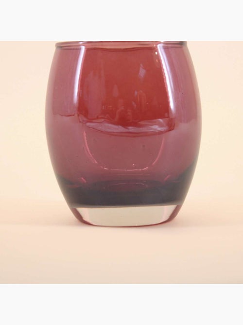 Photophore rond en verre irisé 9cm - Kiabi