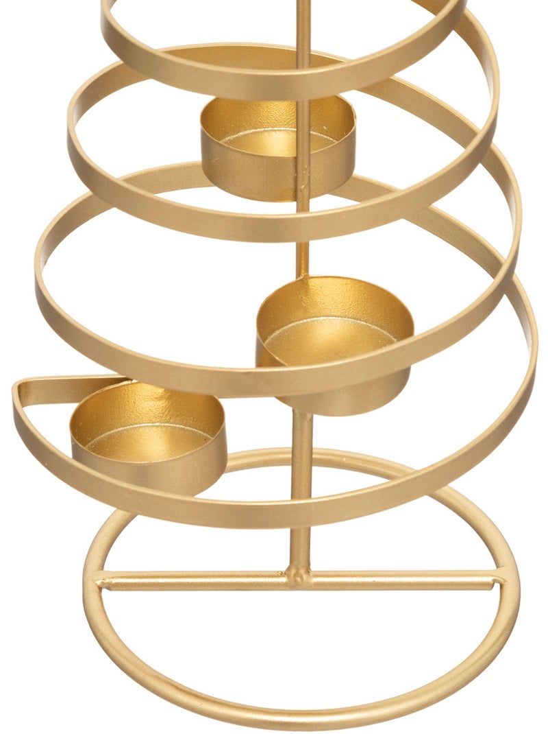 Photophore sapin H40 cm Doré - Kiabi