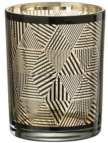 Photophore verre motifs géométriques - AFIBEL