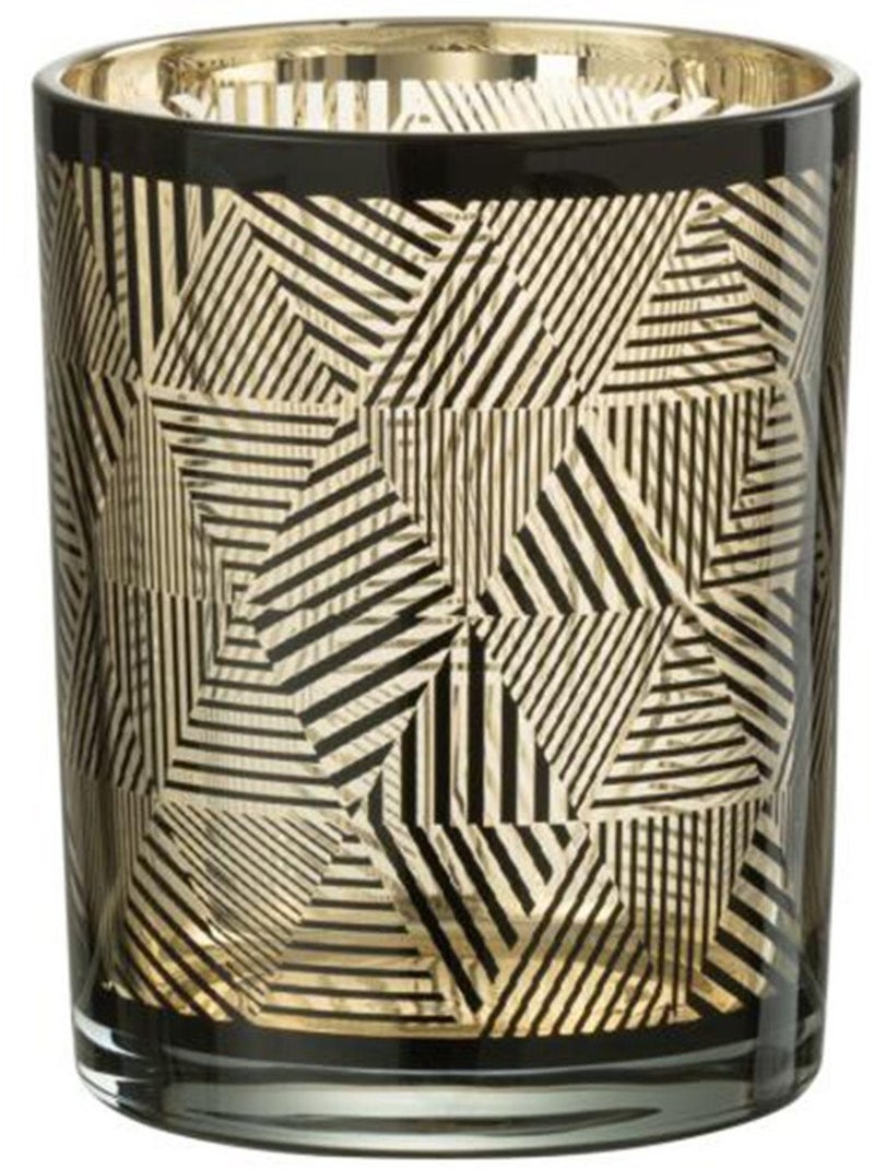 Photophore verre motifs géométriques - AFIBEL Noir - Kiabi