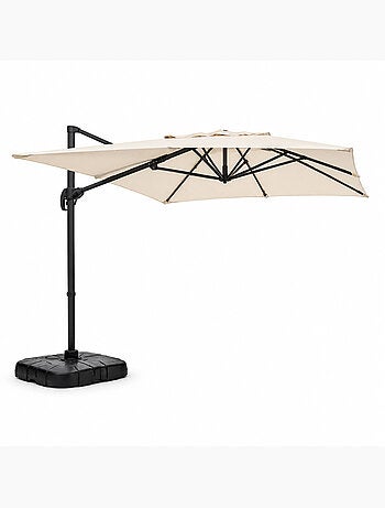 PIANA Parasol rectangulaire 2x3m déporté rotatif terracota