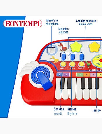 Piano bébé avec microphone bontempi