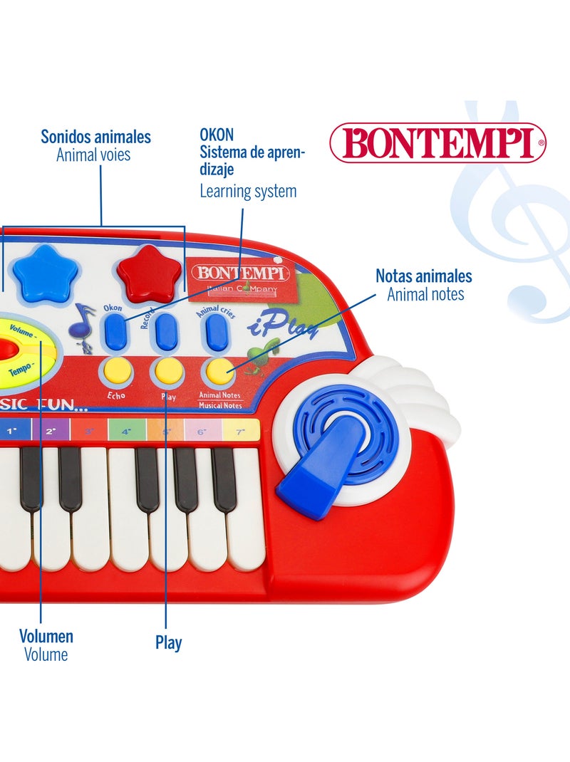 Piano bébé avec microphone bontempi N/A - Kiabi
