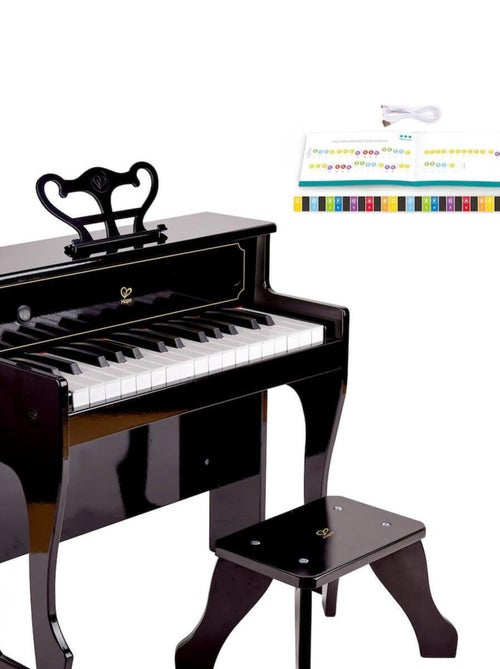 Piano droit sur pieds électronique noir - Kiabi