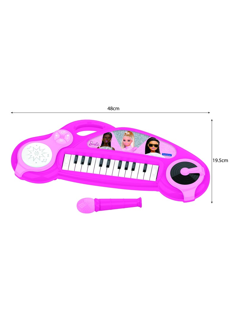 Piano électronique Barbie avec effets lumineux et microphone Rose - Kiabi