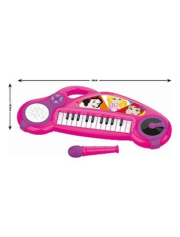 Piano électronique Disney Princesse avec effets lumineux et microphone