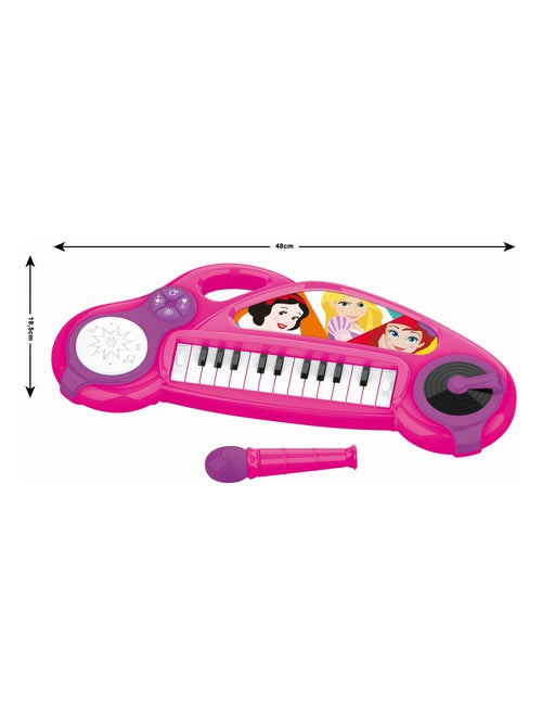 Piano électronique Disney Princesse avec effets lumineux et microphone - Kiabi