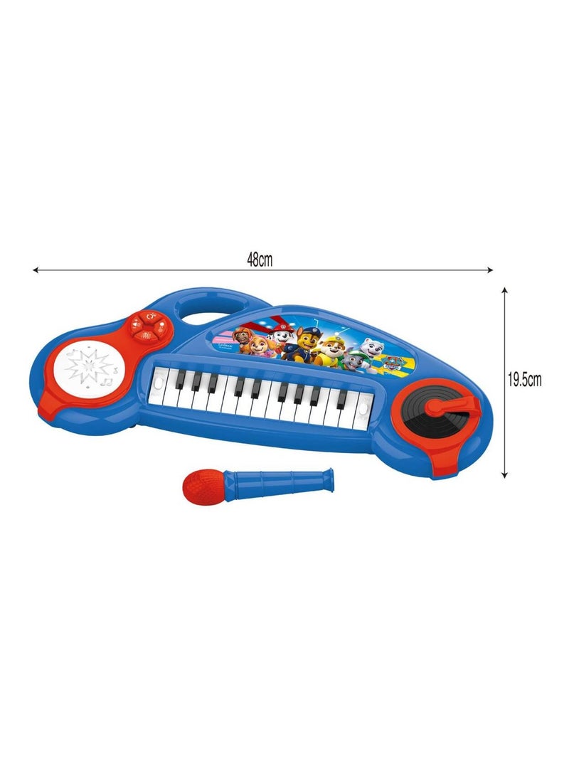 Piano électronique La Pat Patrouille avec effets lumineux et microphone Bleu - Kiabi