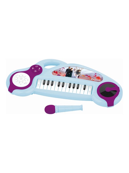 Piano électronique La Reine des Neiges avec effets lumineux et microphone - Kiabi