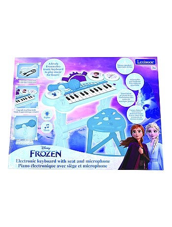 Piano électronique La Reine des Neiges avec siège et micro
