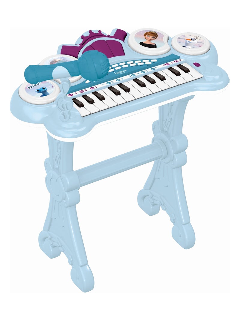 Piano électronique La Reine des Neiges avec siège et micro Bleu - Kiabi