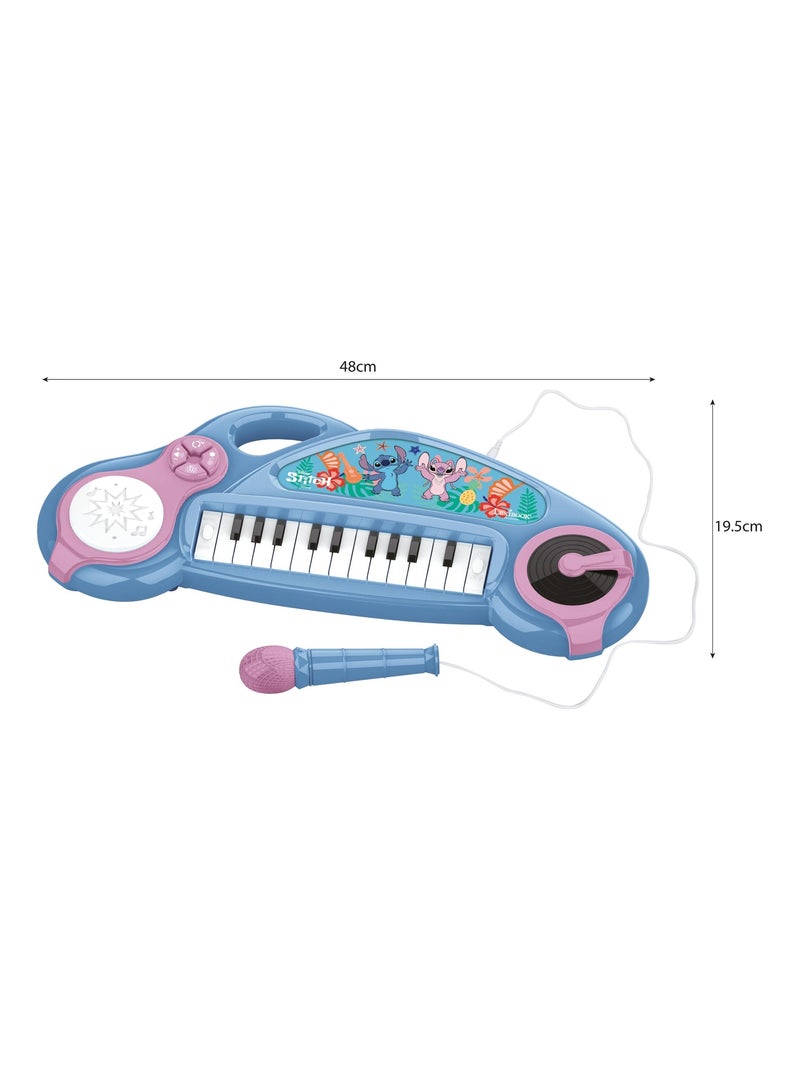Piano électronique pour enfants Stitch avec effets lumineux Bleu - Kiabi