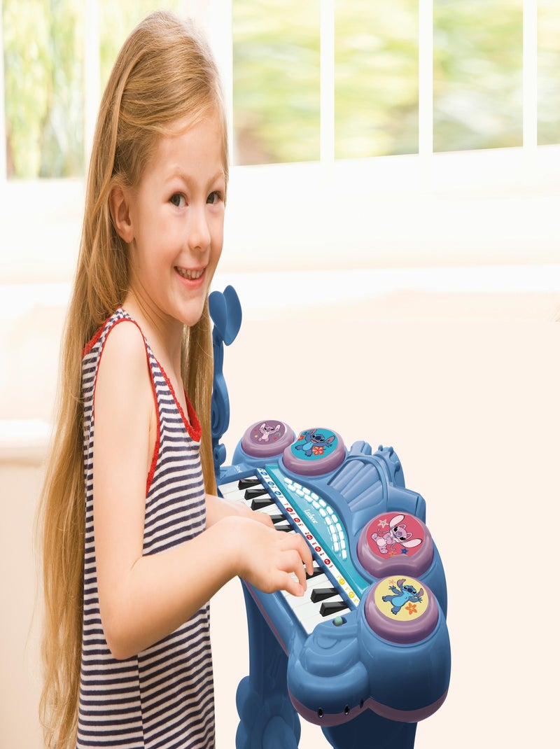 Piano électronique Stitch avec siege et microphone Bleu - Kiabi