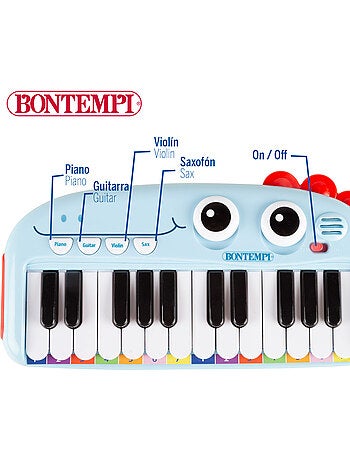 Piano jouet pour enfants 24 touches avec effets lumineux et sonores bontempi