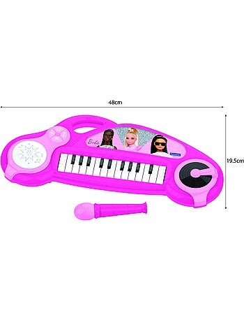 Piano ?lectronique Barbie avec effets lumineux et microphone