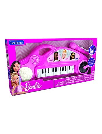 Piano ?lectronique Barbie avec effets lumineux et microphone
