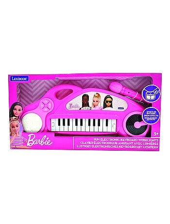 Piano ?lectronique Barbie avec effets lumineux et microphone