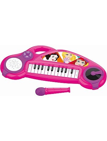 Piano ?lectronique Disney Princesse avec effets lumineux et microphone